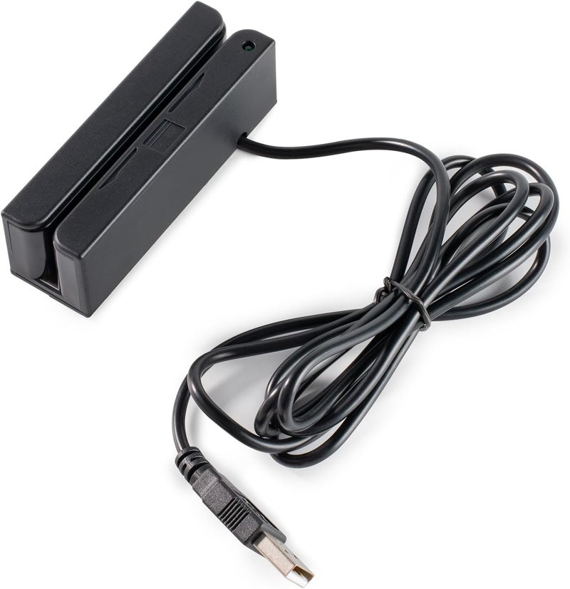 Posunitech Msr90 Swiper Magnetic Credit Card Reader USB 3-Tracks Hi/Lo Data Collector, Mini Stripe Card Reader for Point of Sale (POS), Access Control, ID Verify - Image 1